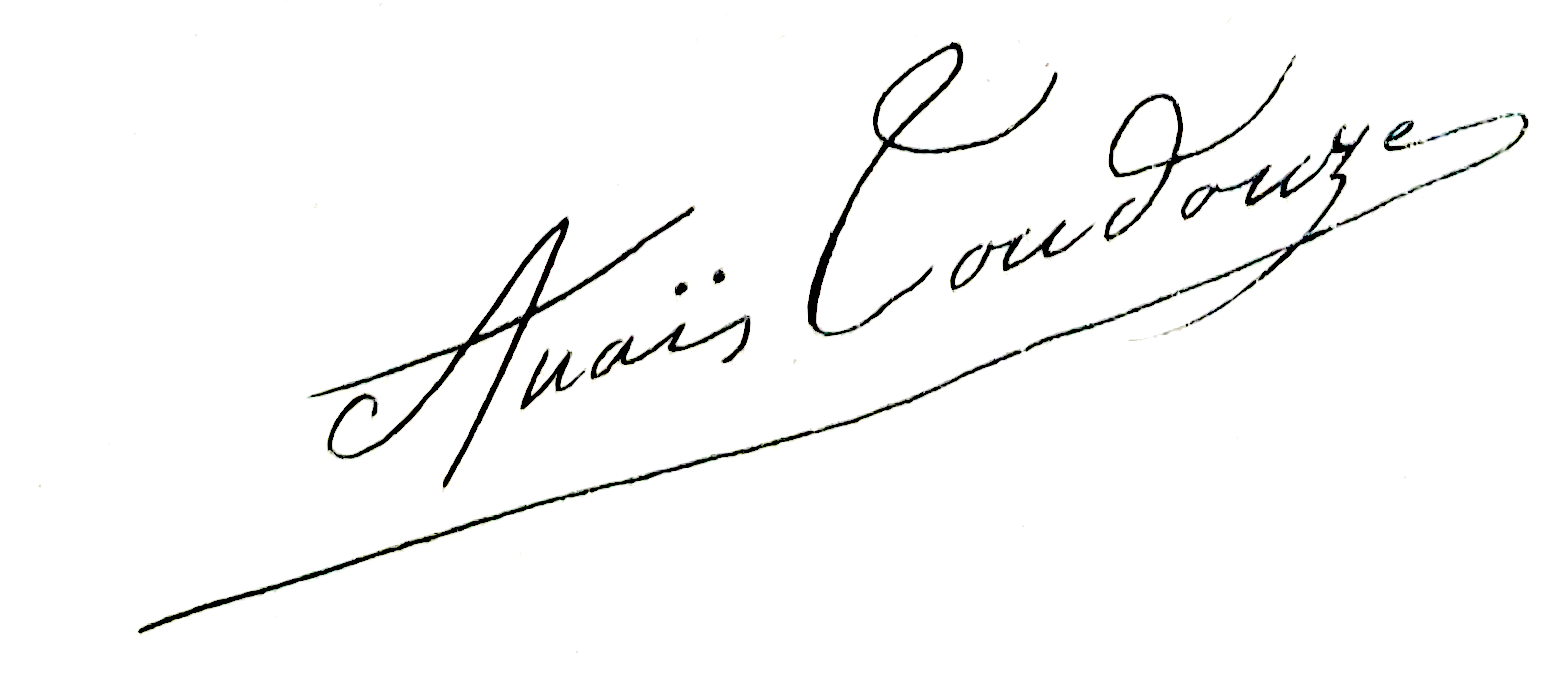 Signature manuscrite d'Anaïs Toudouze.